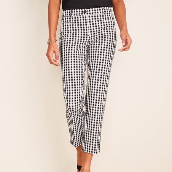 Ann Taylor Pants - Ann Taylor gingham cottagecore preppy cropped dress pants.